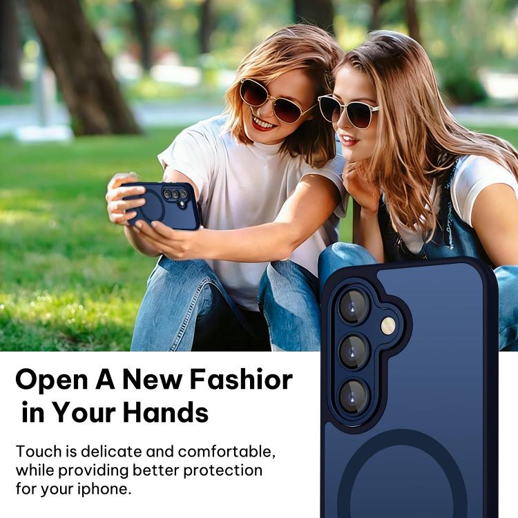 For Samsung Galaxy S24 FE 5G XDcase Skin Feel Magnetic Frosted Phone Case with Lens Film