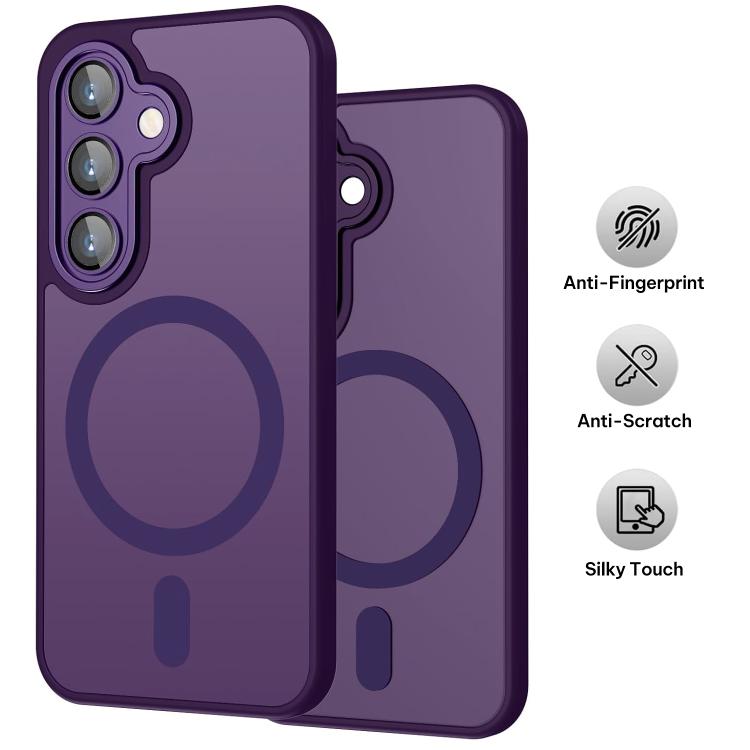 For Samsung Galaxy S24 FE 5G XDcase Skin Feel Magnetic Frosted Phone Case with Lens Film