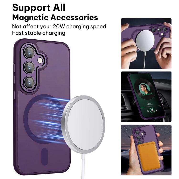 For Samsung Galaxy S24 FE 5G XDcase Skin Feel Magnetic Frosted Phone Case with Lens Film
