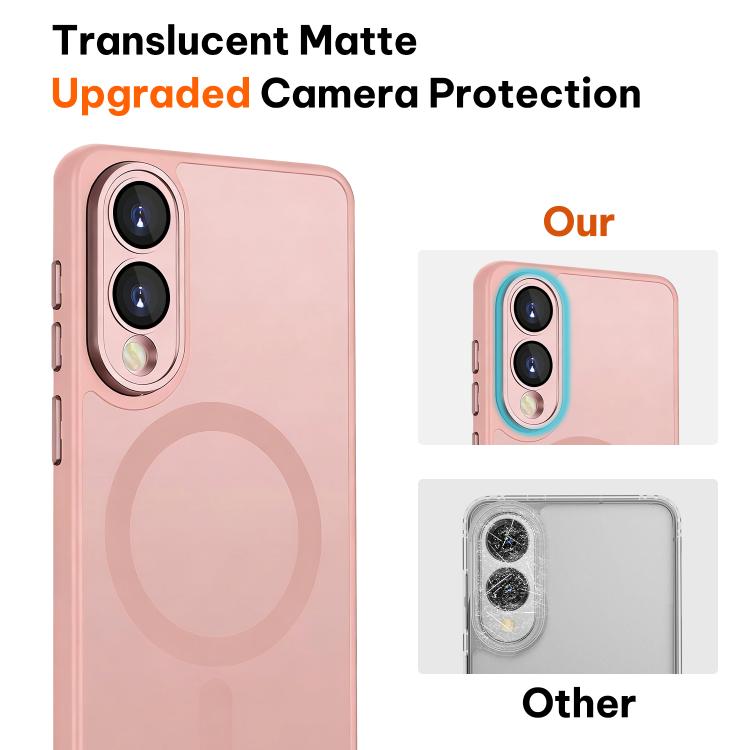 For Samsung Galaxy S25 Edge 5G XDcase Skin Feel Magnetic Frosted Phone Case with Lens Film