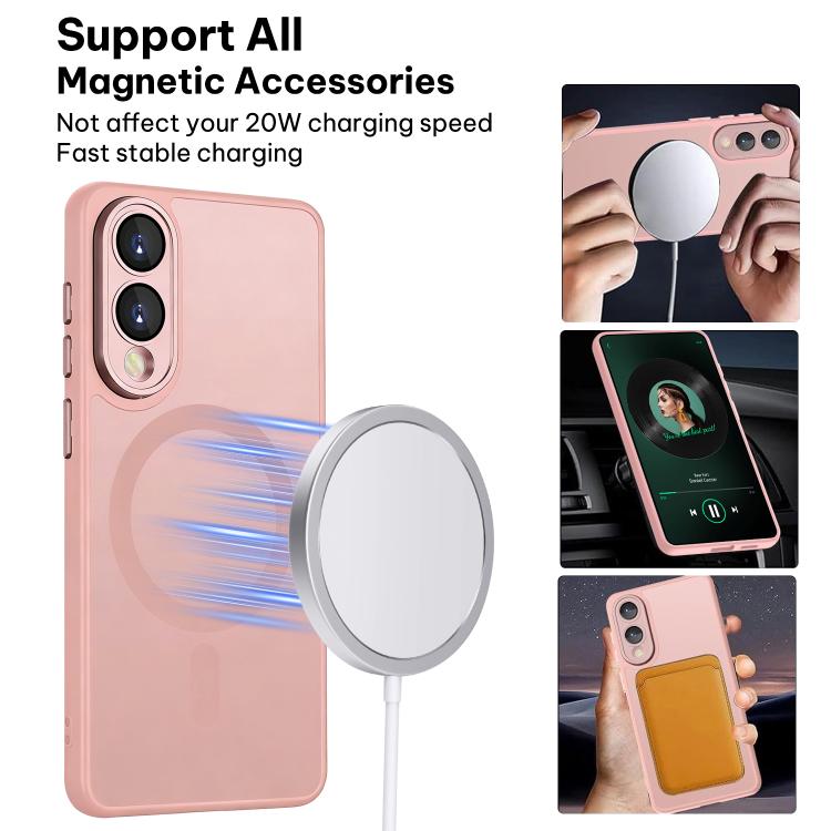 For Samsung Galaxy S25 Edge 5G XDcase Skin Feel Magnetic Frosted Phone Case with Lens Film