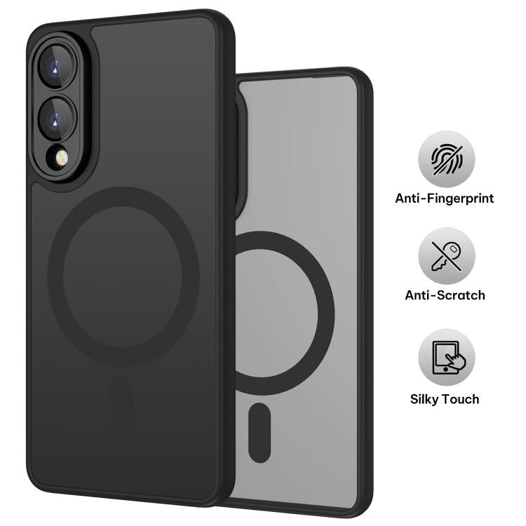 For Samsung Galaxy S25 Edge 5G XDcase Skin Feel Magnetic Frosted Phone Case with Lens Film