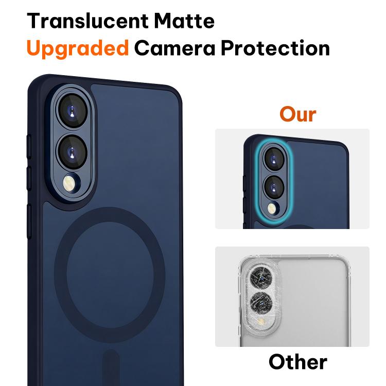 For Samsung Galaxy S25 Edge 5G XDcase Skin Feel Magnetic Frosted Phone Case with Lens Film