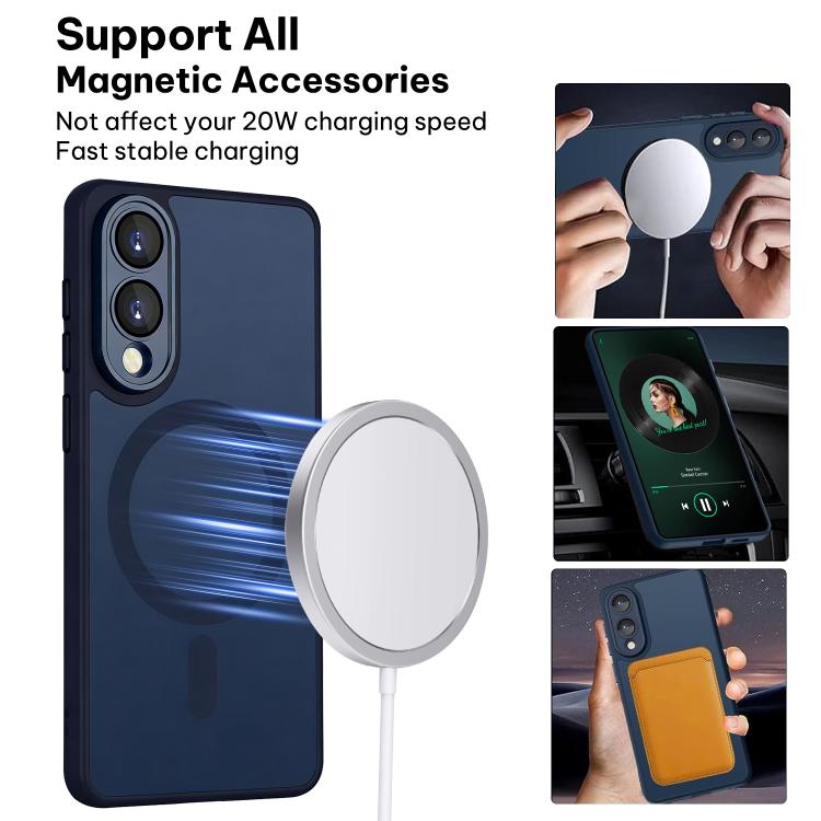 For Samsung Galaxy S25 Edge 5G XDcase Skin Feel Magnetic Frosted Phone Case with Lens Film