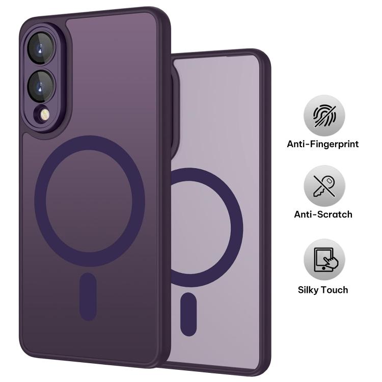 For Samsung Galaxy S25 Edge 5G XDcase Skin Feel Magnetic Frosted Phone Case with Lens Film