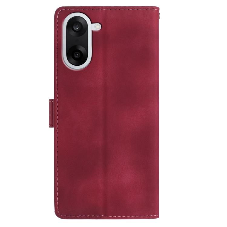 For OnePlus Nord CE5 Rose Flower Embossing Pattern Leather Phone Case