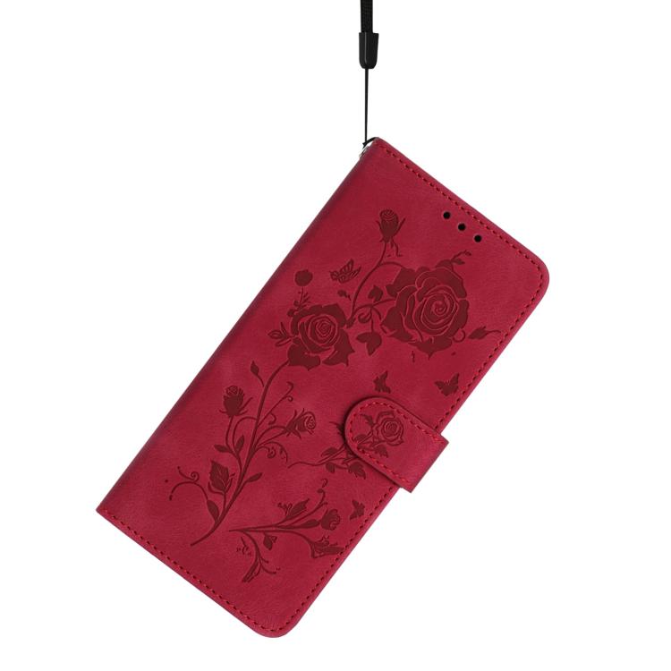 For OnePlus Nord CE5 Rose Flower Embossing Pattern Leather Phone Case