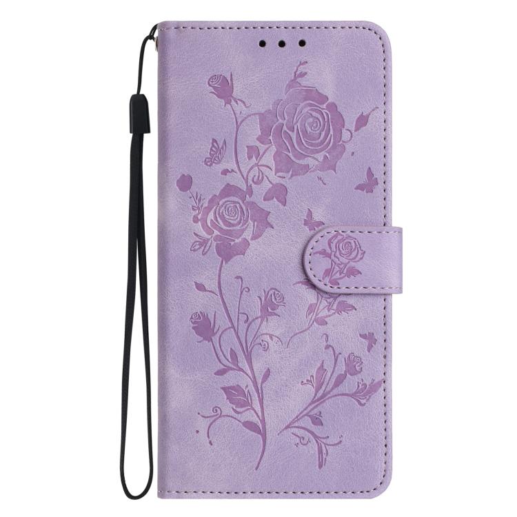 For OnePlus Nord CE5 Rose Flower Embossing Pattern Leather Phone Case