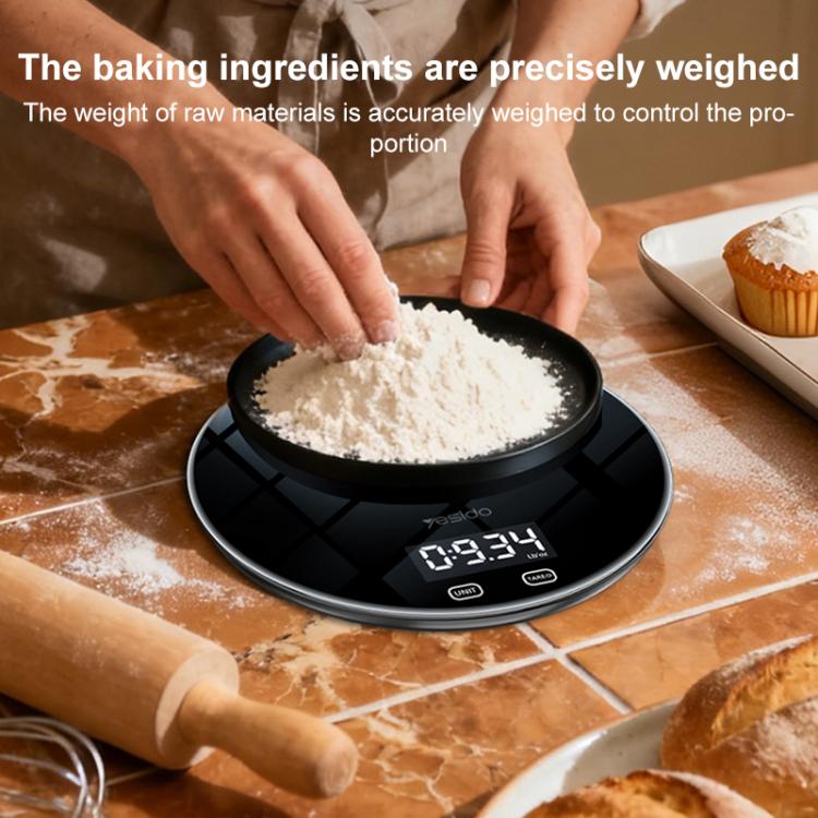 Yesido MG43 Smart Kitchen Electronic Scale - Black