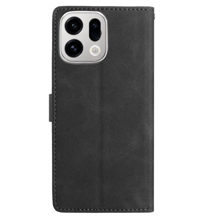 For OPPO Find X9 Rose Flower Embossing Pattern Leather Phone Case