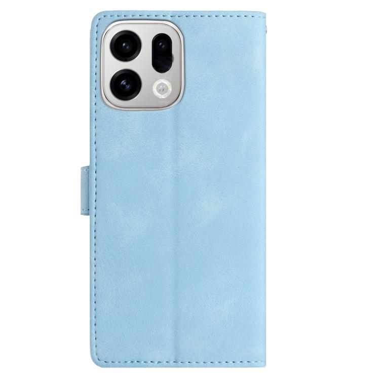 For OPPO Find X9 Rose Flower Embossing Pattern Leather Phone Case