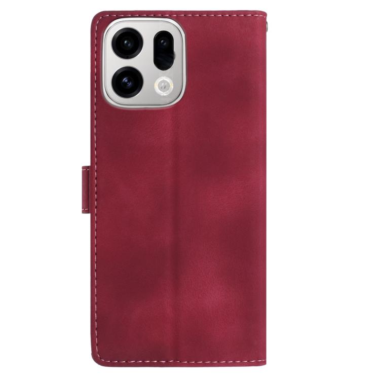 For OPPO Find X9 Rose Flower Embossing Pattern Leather Phone Case