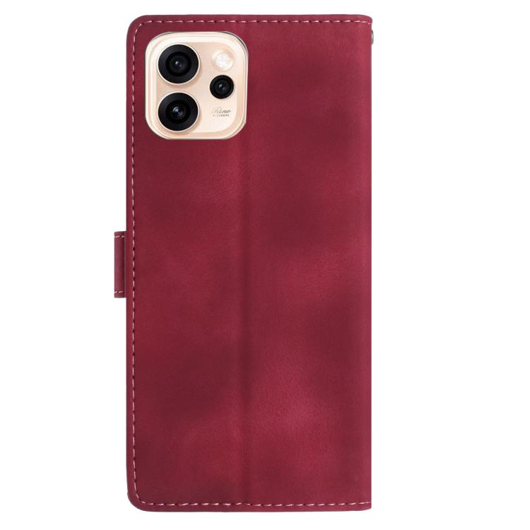 For OPPO Reno15 5G Global Rose Flower Embossing Pattern Leather Phone Case