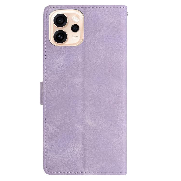 For OPPO Reno15 5G Global Rose Flower Embossing Pattern Leather Phone Case