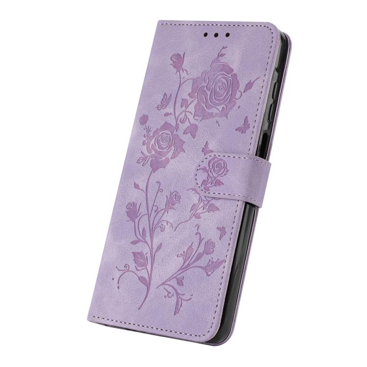 For OPPO Reno15 5G Global Rose Flower Embossing Pattern Leather Phone Case