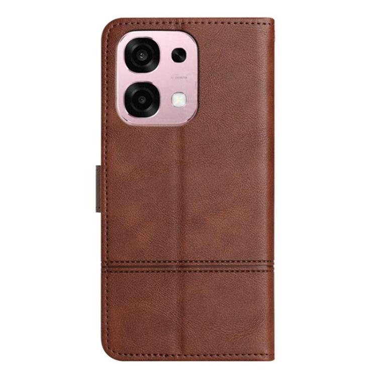 For OPPO A6 Pro 4G / 5G Global Cowhide Texture Stitching Leather Phone Case