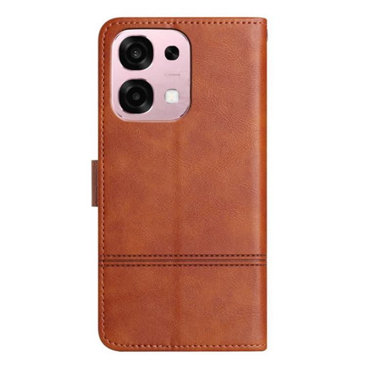 For OPPO A6 Pro 4G / 5G Global Cowhide Texture Stitching Leather Phone Case