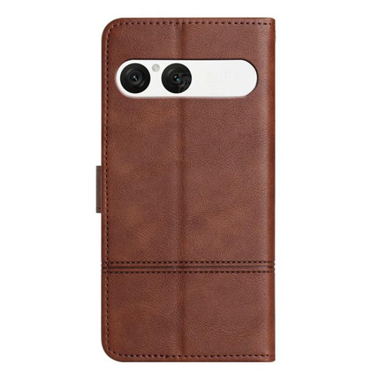 For Sony Xperia 10 VII Cowhide Texture Stitching Leather Phone Case