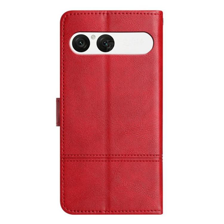 For Sony Xperia 10 VII Cowhide Texture Stitching Leather Phone Case