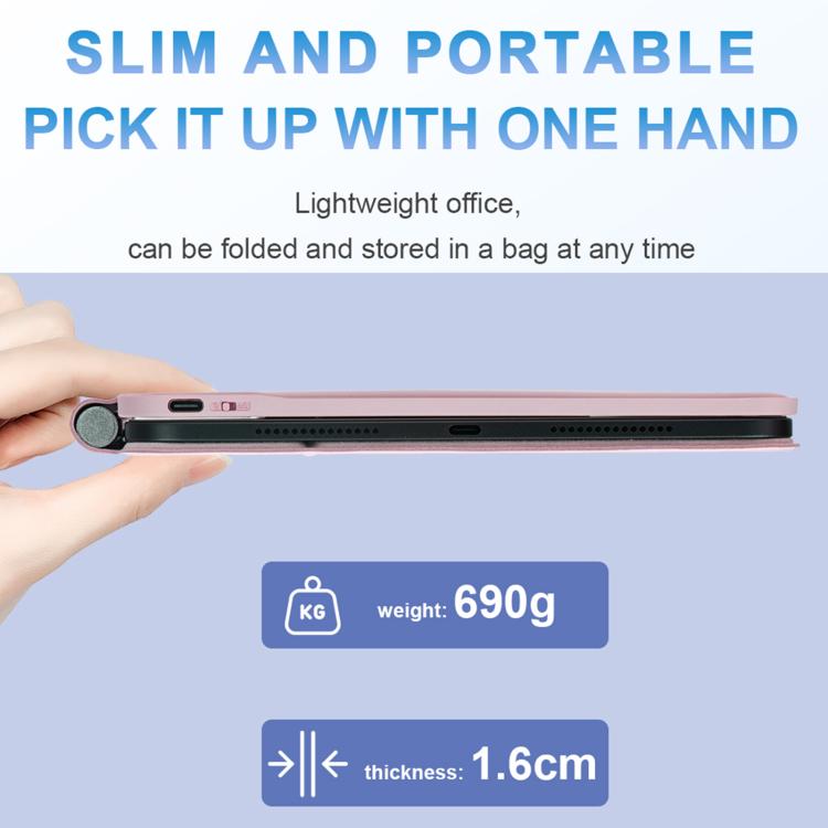 For iPad 2025 / 2022 Touch Pad Bluetooth Keyboard Leather Tablet Cover