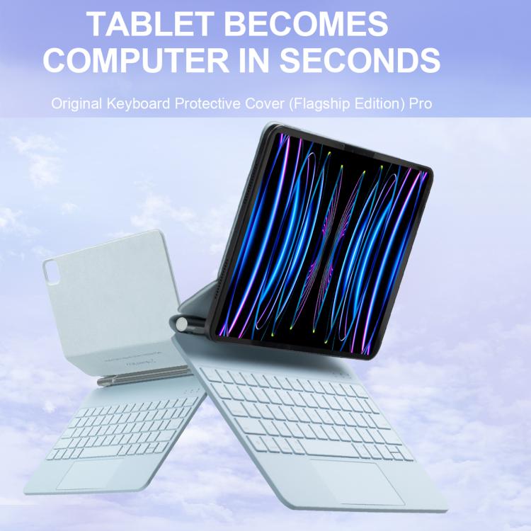 For iPad 2025 / 2022 Touch Pad Bluetooth Keyboard Leather Tablet Cover