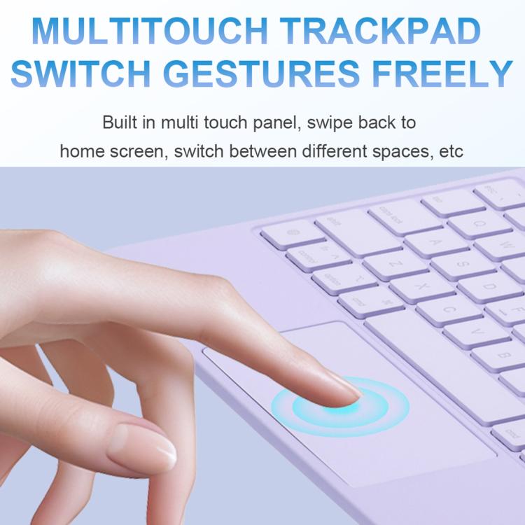 For iPad 2025 / 2022 Touch Pad Bluetooth Keyboard Leather Tablet Cover