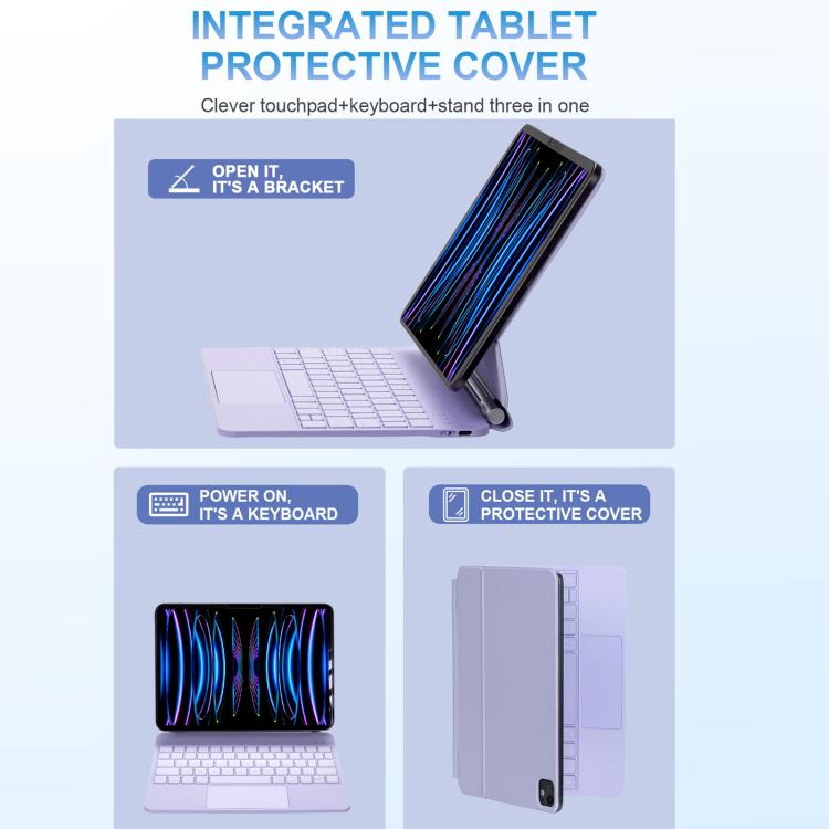 For iPad 2025 / 2022 Touch Pad Bluetooth Keyboard Leather Tablet Cover