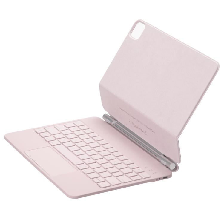 For iPad Air 13 2025 / 2024 / Pro 12.9 2022 Touch Pad Bluetooth Keyboard Leather Tablet Cover