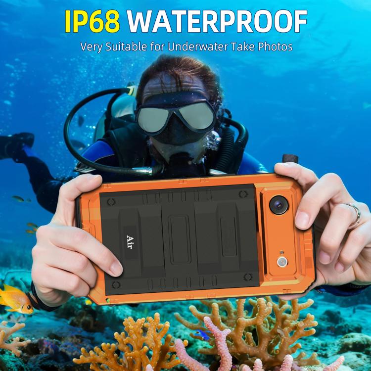 For iPhone Air Four-proof Metal Hybrid Silicone Phone Case