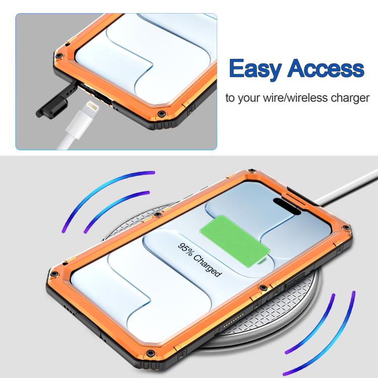 For iPhone Air Four-proof Metal Hybrid Silicone Phone Case