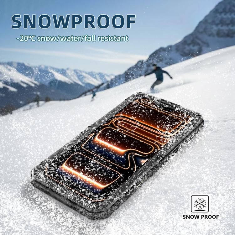 For iPhone 17 Pro Max Four-proof Metal Hybrid Silicone Phone Case