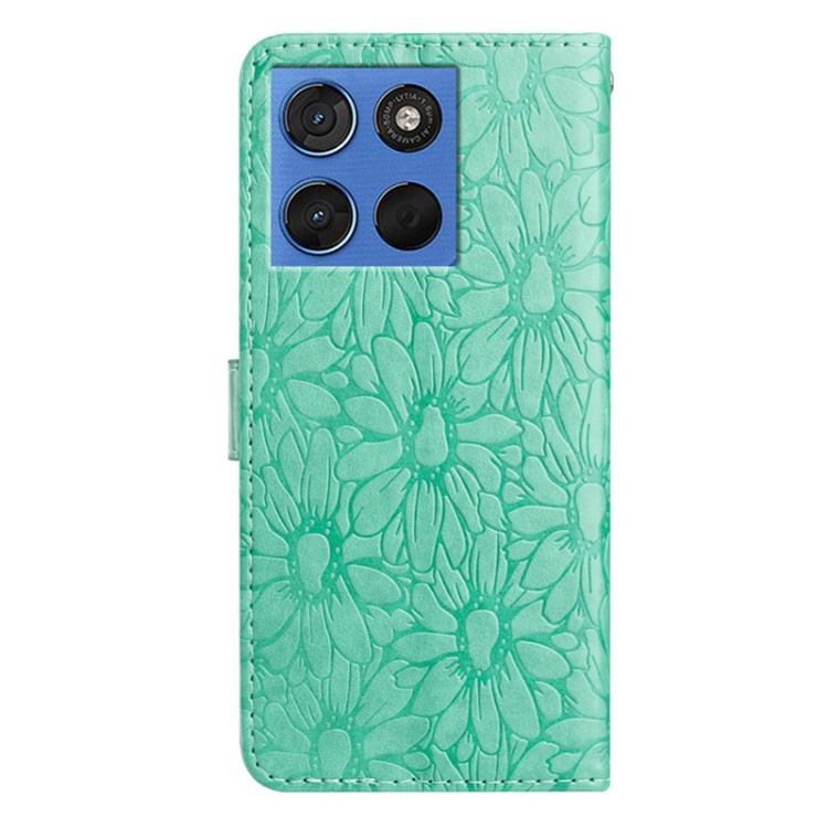 For Motorola Moto G57 5G Daisy Embossed Leather Phone Case