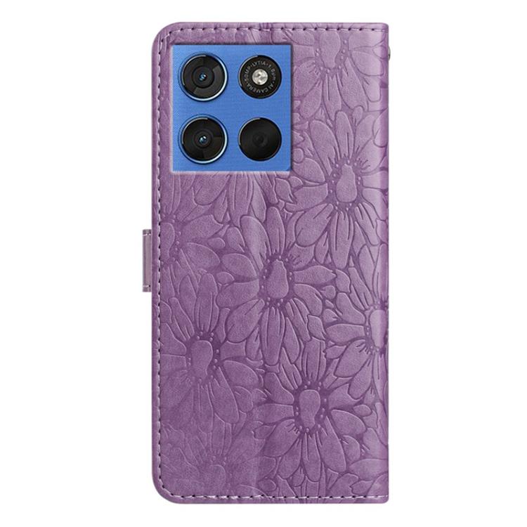 For Motorola Moto G86 Power 5G Daisy Embossed Leather Phone Case