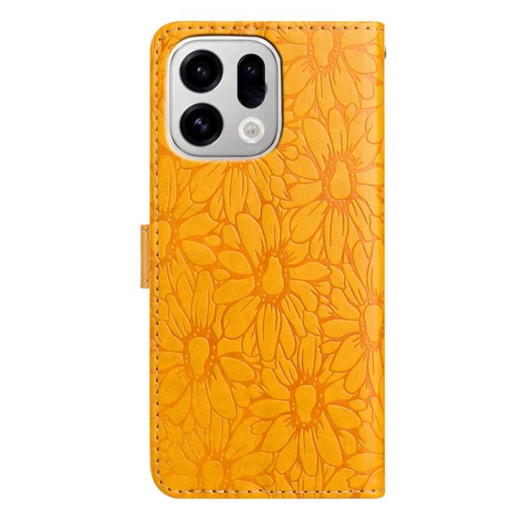 For OPPO Find X9 Daisy Embossed Leather Phone Case