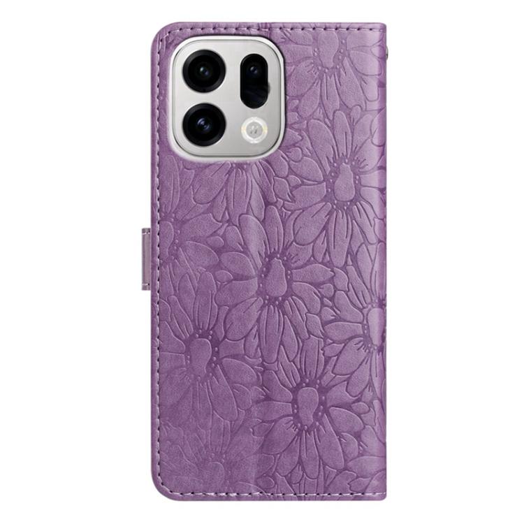 For OPPO Find X9 Daisy Embossed Leather Phone Case
