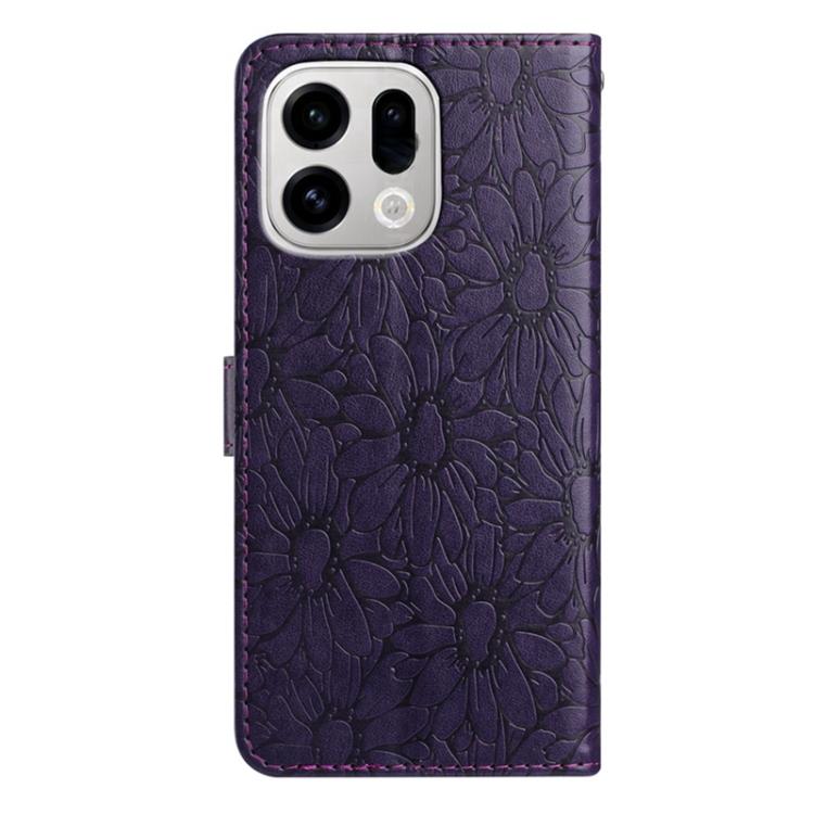For OPPO Find X9 Daisy Embossed Leather Phone Case