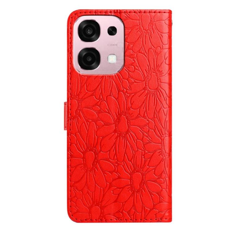 For OPPO A6 Pro 4G / 5G Global Daisy Embossed Leather Phone Case