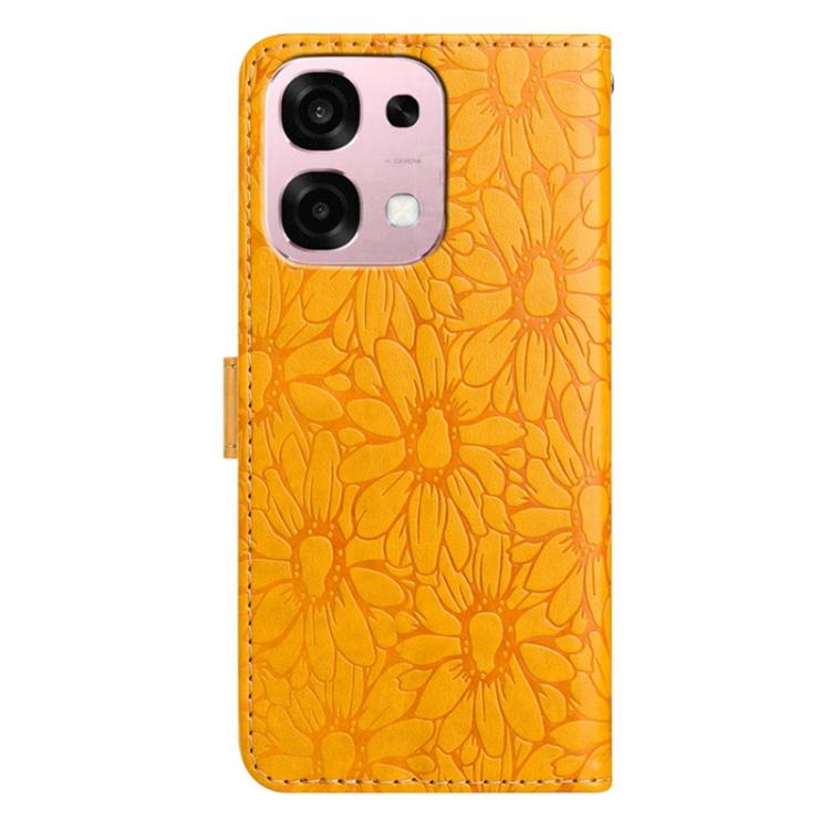 For OPPO A6 Pro 4G / 5G Global Daisy Embossed Leather Phone Case