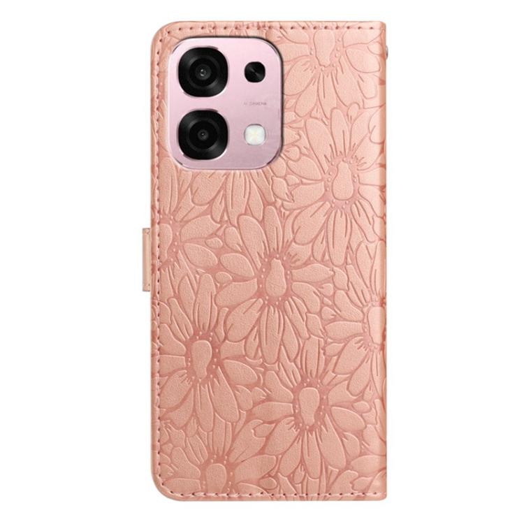 For OPPO A6 Pro 4G / 5G Global Daisy Embossed Leather Phone Case