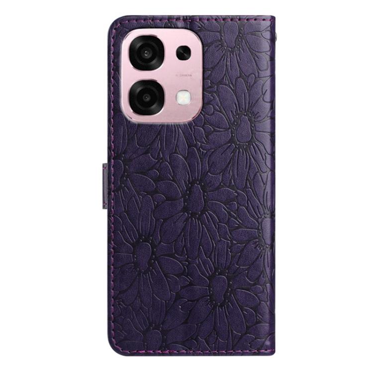 For OPPO A6 Pro 4G / 5G Global Daisy Embossed Leather Phone Case
