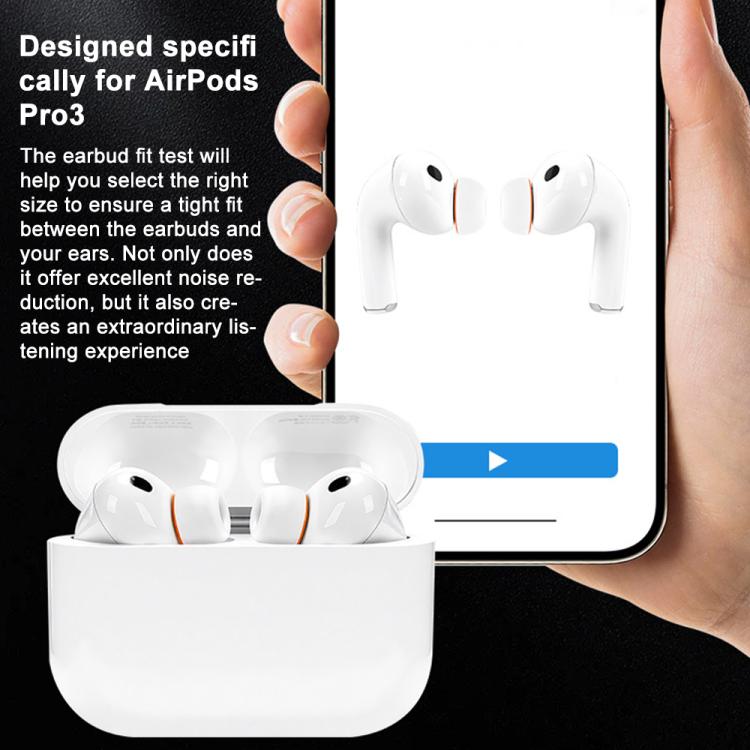 For AirPods Pro 3 XDcase 3 Pairs Replacement Silicone Sponge Ear Tips, S/M/L Size