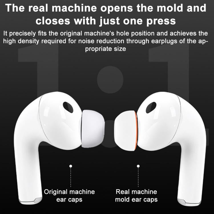 For AirPods Pro 3 XDcase 3 Pairs Replacement Silicone Sponge Ear Tips, S/M/L Size