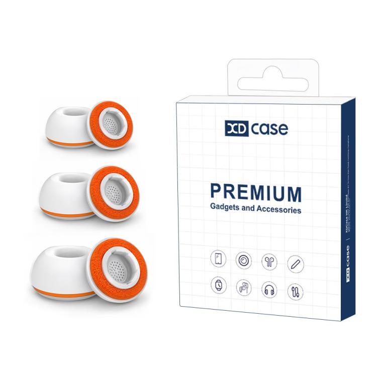 For Samsung Galaxy Buds3 Pro XDcase 3 Pairs Replacement Silicone Sponge Ear Tips, S/M/L Size