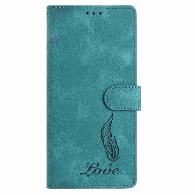 For Motorola Edge 70 5G Skin Feel Embossed Feather Leather Phone Case