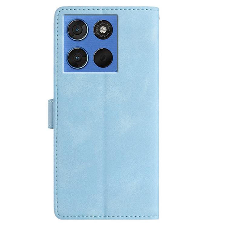 For Motorola Edge 70 5G Skin Feel Embossed Feather Leather Phone Case