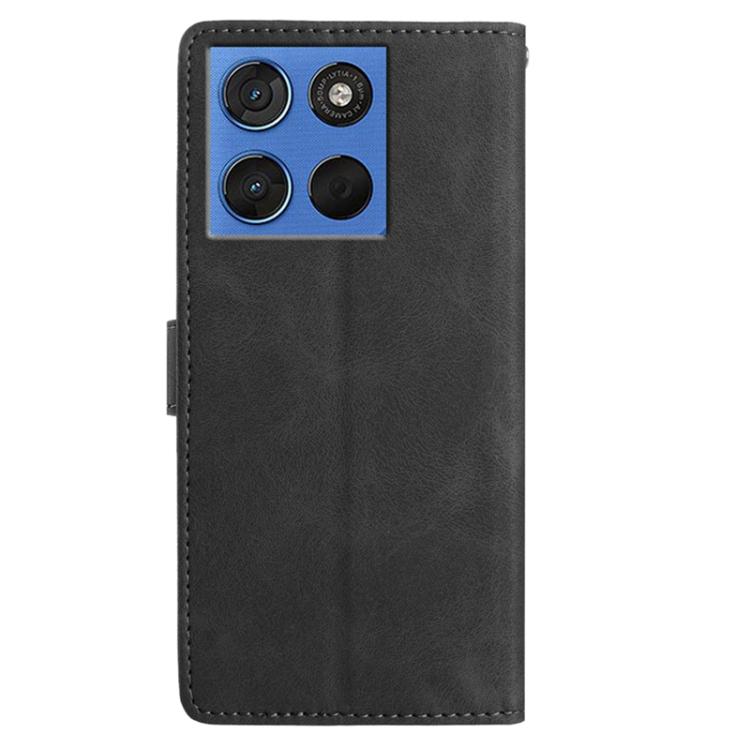 For Motorola Edge 70 5G Skin Feel Embossed Feather Leather Phone Case