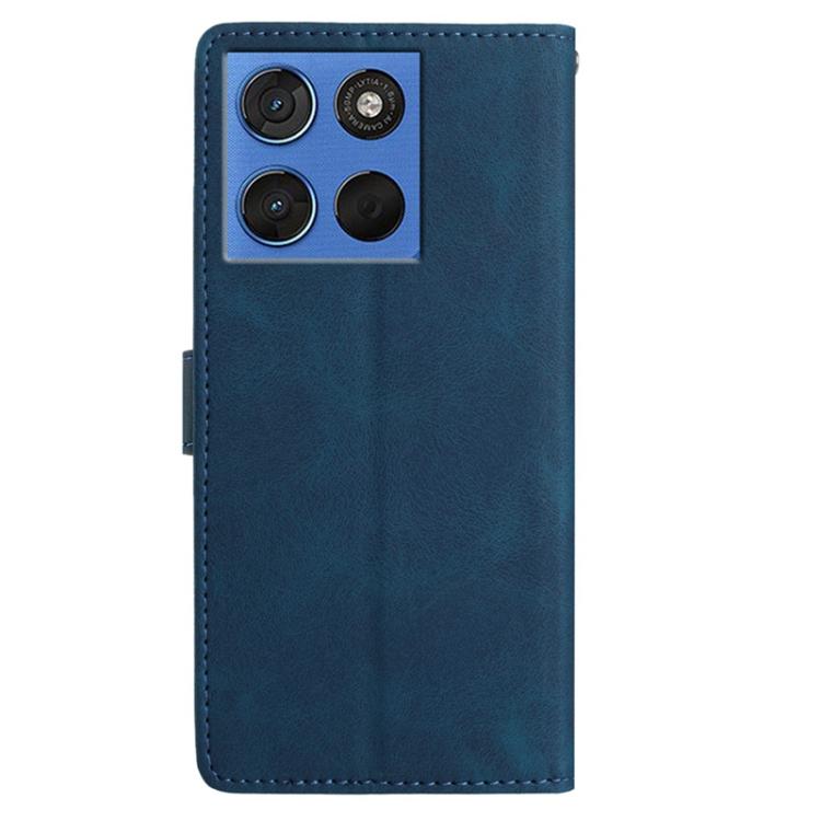 For Motorola Edge 70 5G Skin Feel Embossed Feather Leather Phone Case