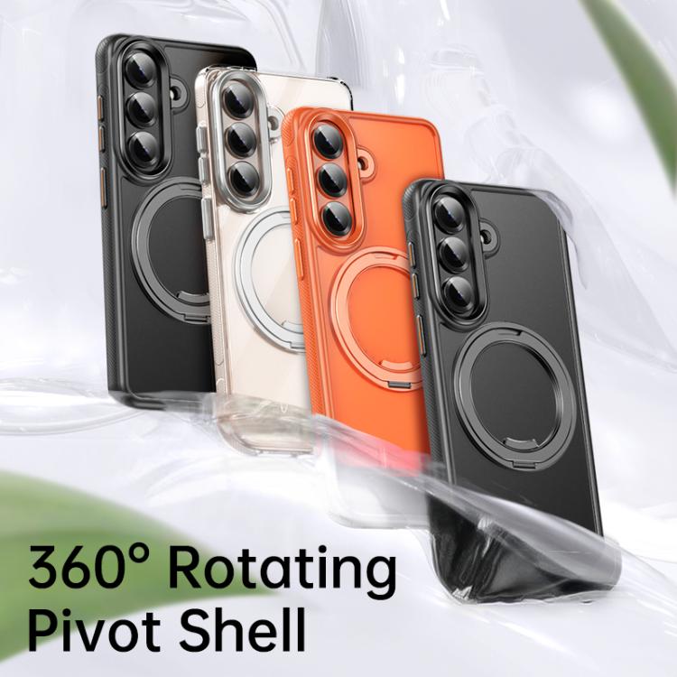 For Samsung Galaxy S26+ 5G Gear-Style Stress Relief 360 Rotation Holder MagSafe Phone Case