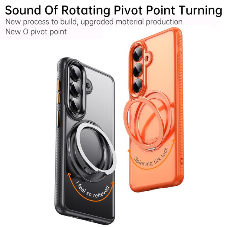 For Samsung Galaxy S26+ 5G Gear-Style Stress Relief 360 Rotation Holder MagSafe Phone Case