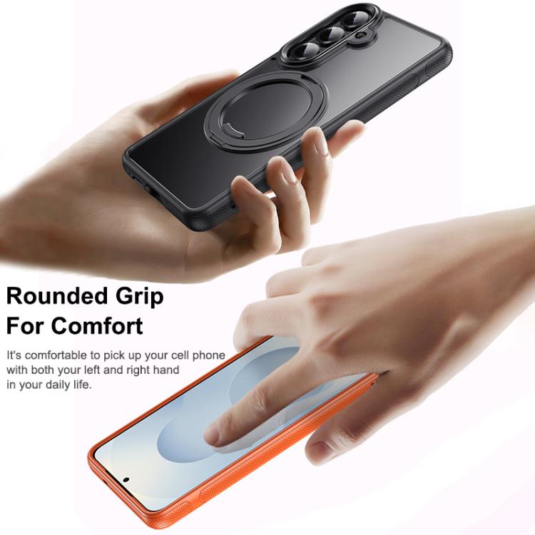 For Samsung Galaxy S26+ 5G Gear-Style Stress Relief 360 Rotation Holder MagSafe Phone Case